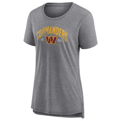 Washington Commanders Women's Drop Back Modern T-Shirt - Heathered Gray discount