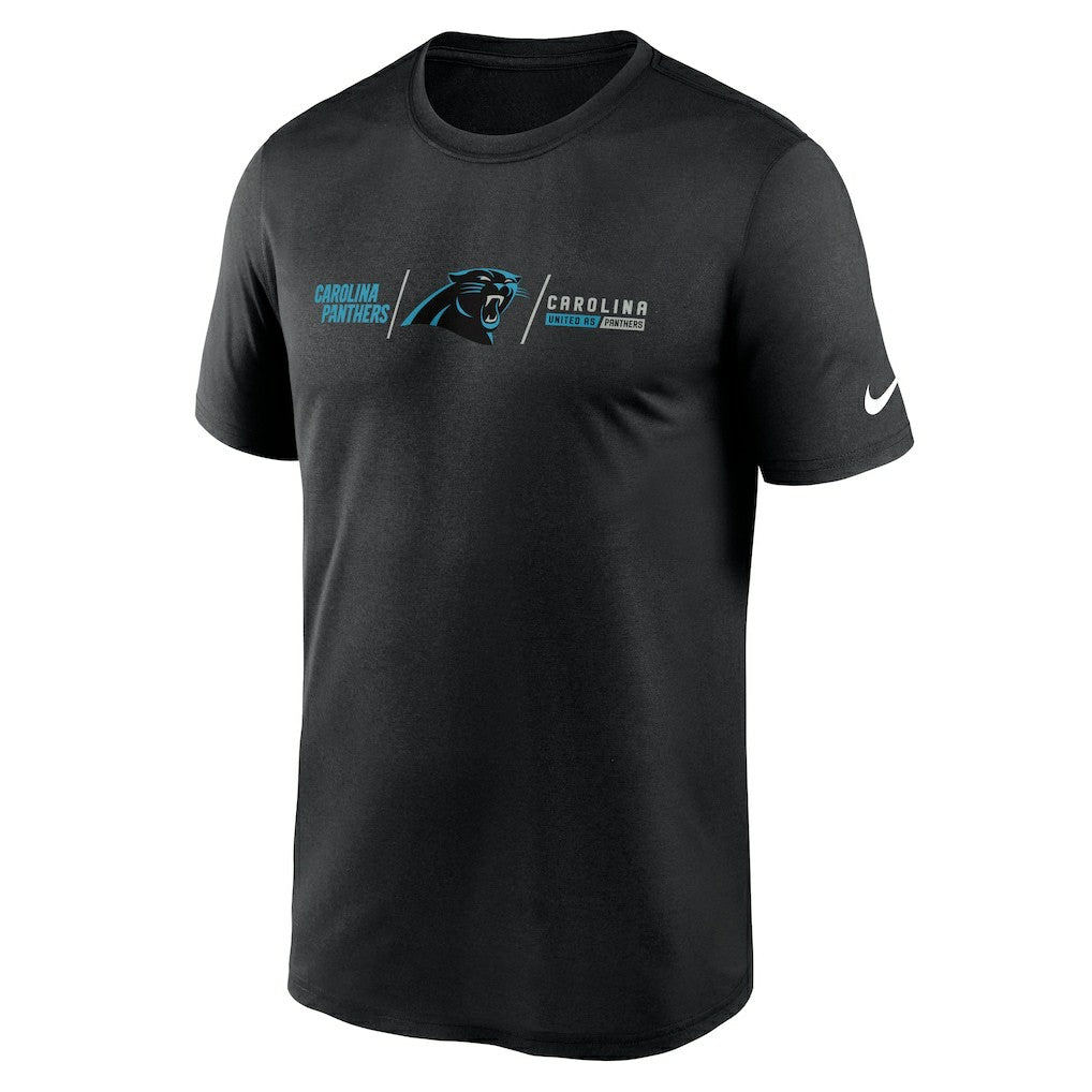 Carolina Panthers Horizontal Lockup Legend Performance T-Shirt - Black | Nike online