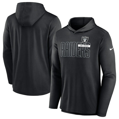 Las Vegas Raiders Lightweight Performance Hooded Long Sleeve T-Shirt - Black | Nike online