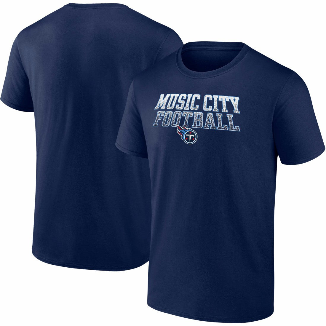 Tennessee Titans Big & Tall Music City Football Statement T-Shirt - Navy outlet