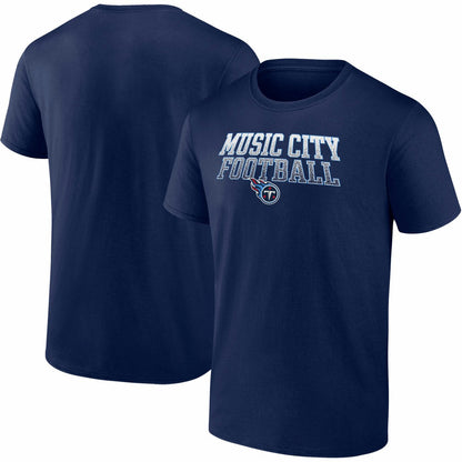 Tennessee Titans Big & Tall Music City Football Statement T-Shirt - Navy outlet