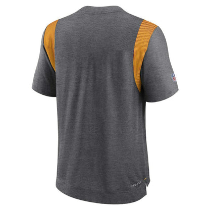 Green Bay Packers Sideline Tonal Logo Performance Player T-Shirt - Heather Charcoal | Nike sale