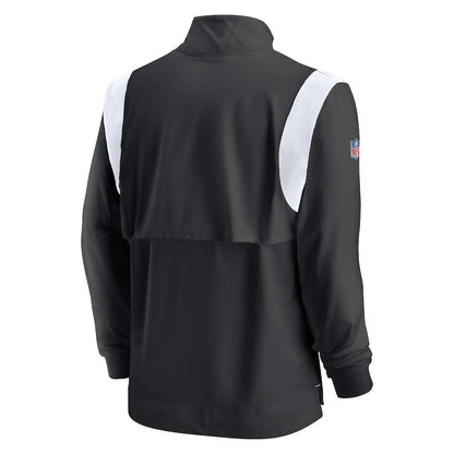 Las Vegas Raiders Sideline Coach Chevron Lockup Quarter-Zip Long Sleeve Top - Black | Nike outlet