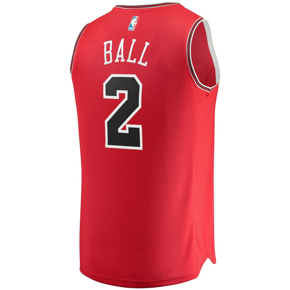 Lonzo Ball Chicago Bulls Fast Break Road Replica Jersey sale - Icon Editi- Red | Fanatics online