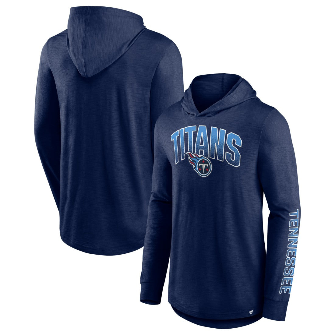 Tennessee Titans Front Runner Long Sleeve Hooded T-Shirt - Navy outlet