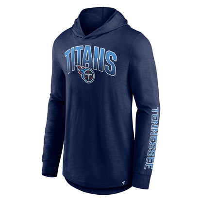 Tennessee Titans Front Runner Long Sleeve Hooded T-Shirt - Navy outlet