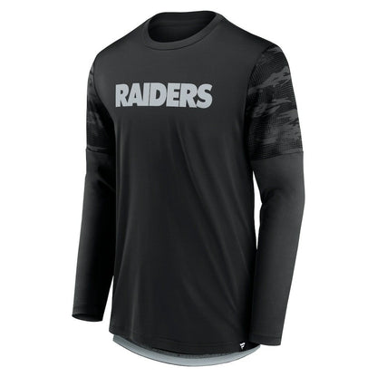 Las Vegas Raiders Square Off Long Sleeve T-Shirt - Black/Silver online