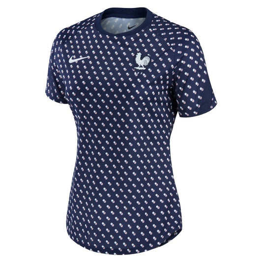 France National Team Women's 2022/23 Pre-Match Home Performance Top - Navy | Nike sale