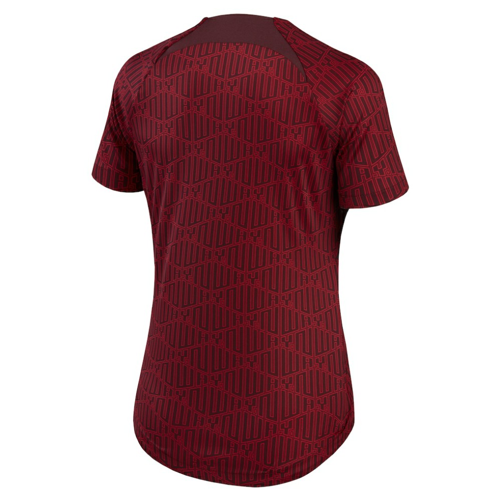 Liverpool Women's 2022/23 Pre-Match Home Performance Top - Burgundy | Nike cheap