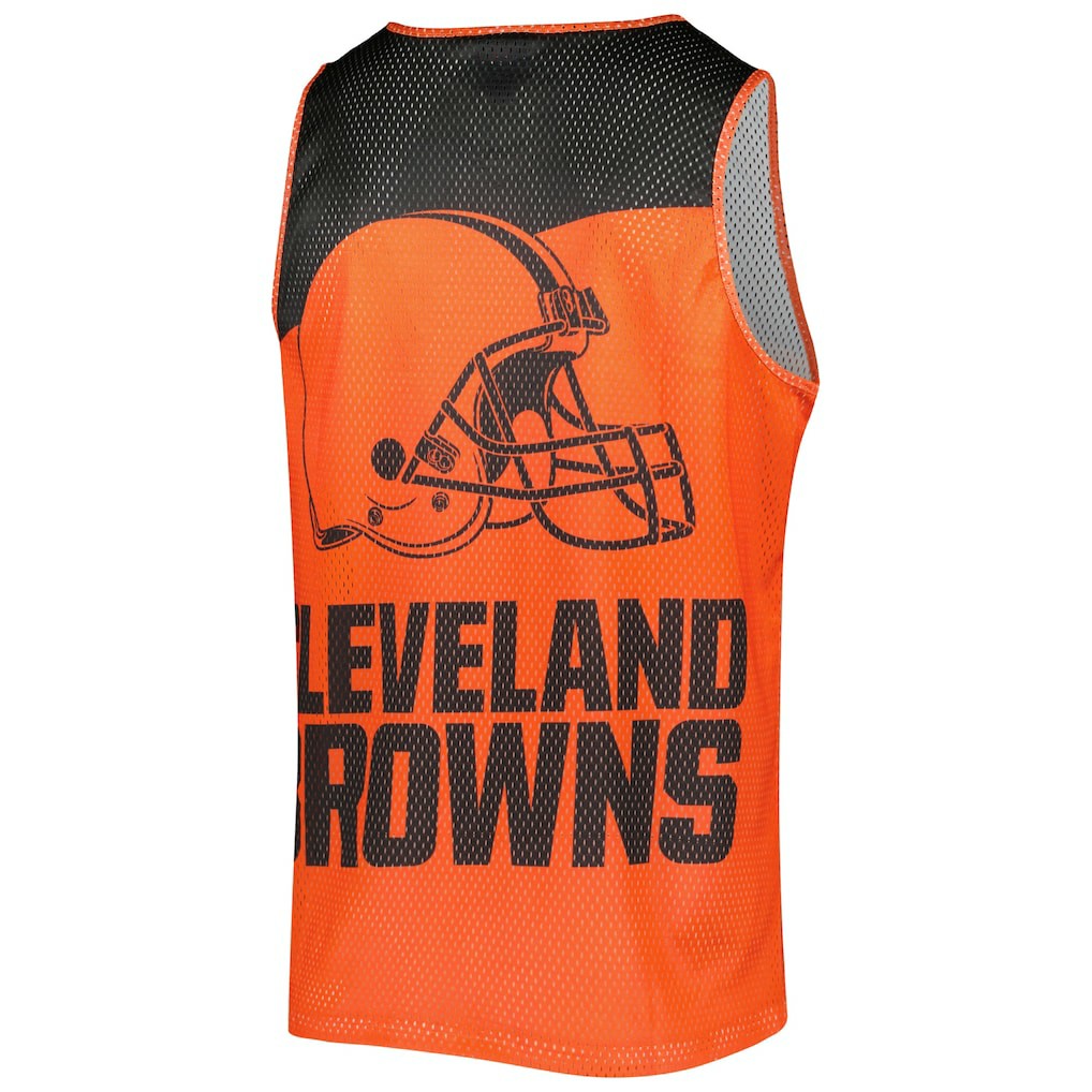 Cleveland Browns FOCO Colorblock Mesh V-Neck & Shorts Set - Orange sale