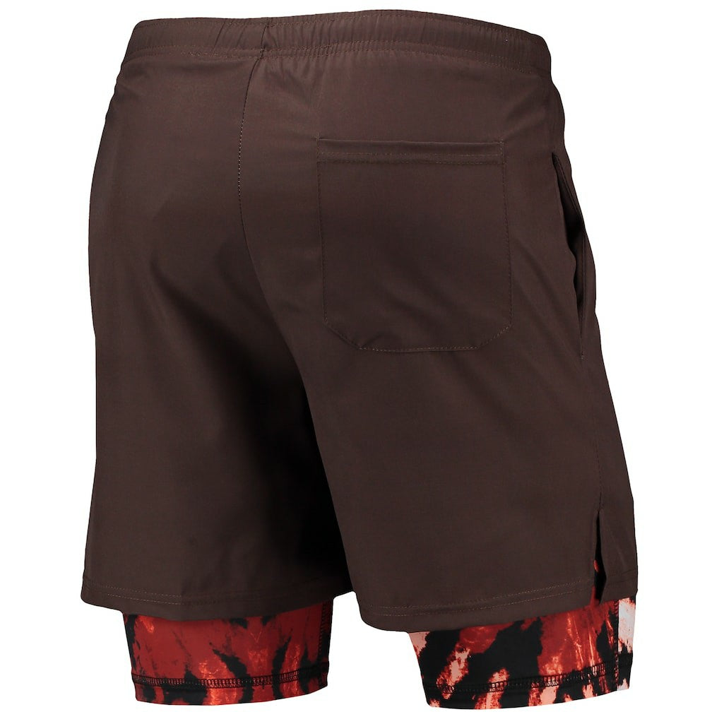 Cleveland Browns FOCO Running Shorts - Brown discount