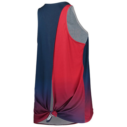 Boston Red Sox FOCO Women's Gradient Tie-Back Racerback Tank Top - Navy