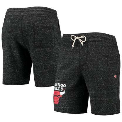 Chicago Bulls Homage Primary Logo Tri-Blend Sweat Shorts - Charcoal online