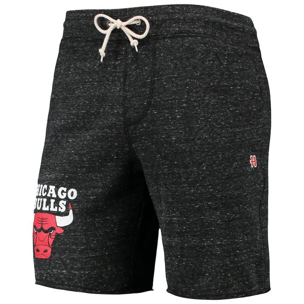 Chicago Bulls Homage Primary Logo Tri-Blend Sweat Shorts - Charcoal online