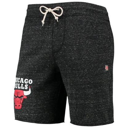Chicago Bulls Homage Primary Logo Tri-Blend Sweat Shorts - Charcoal online