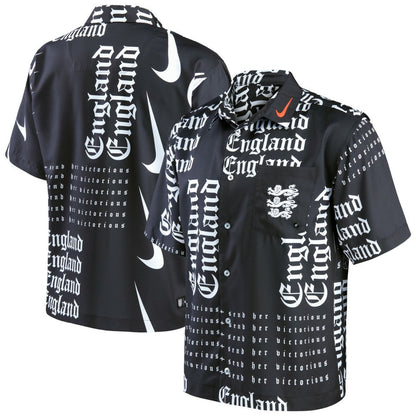 England Women's National Team Button-Up Shirt - Black | Nike shop