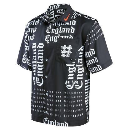 England Women's National Team Button-Up Shirt - Black | Nike shop