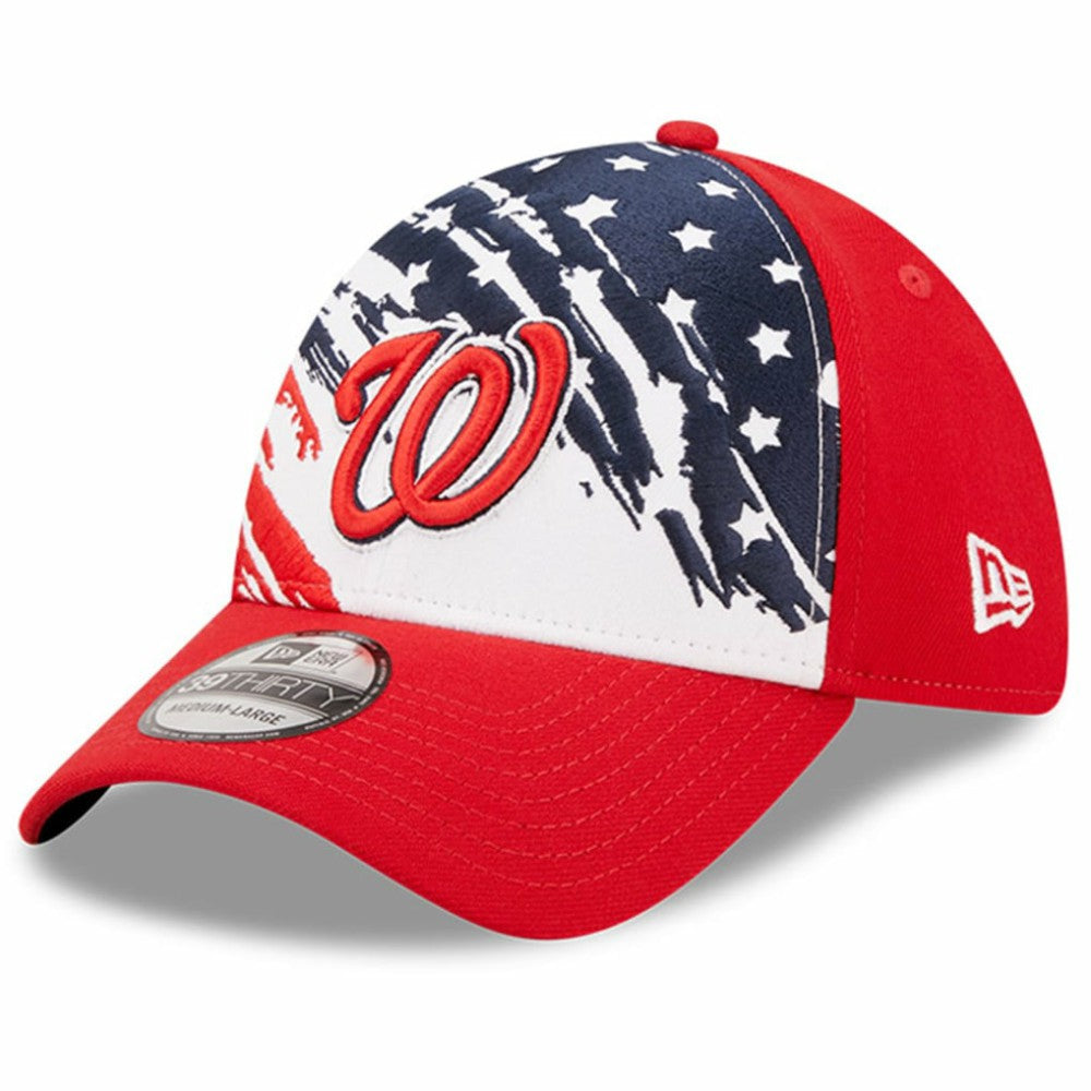 Washington Nationals 2022 4th of July 39THIRTY Flex Hat - Red | New Era