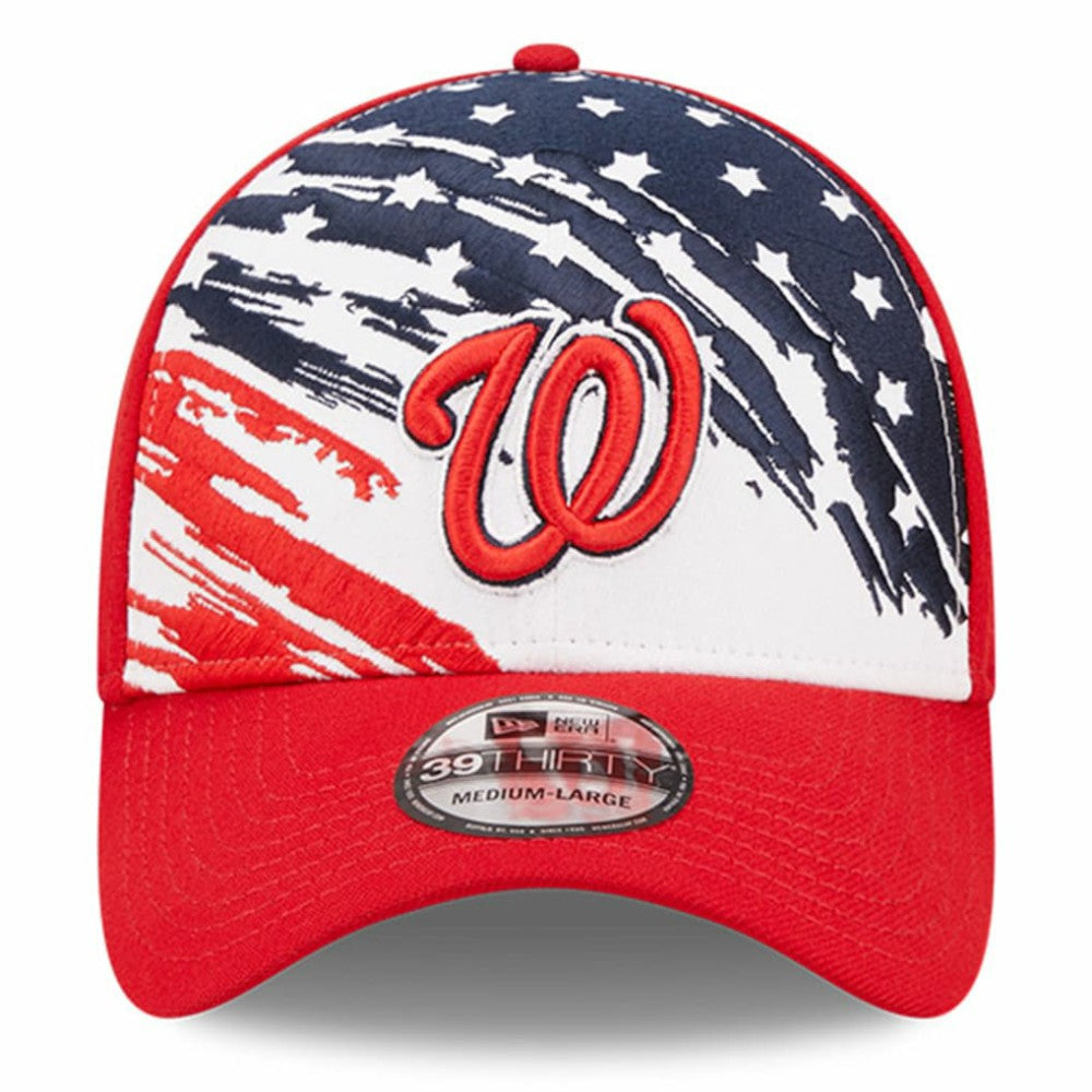 Washington Nationals 2022 4th of July 39THIRTY Flex Hat - Red | New Era