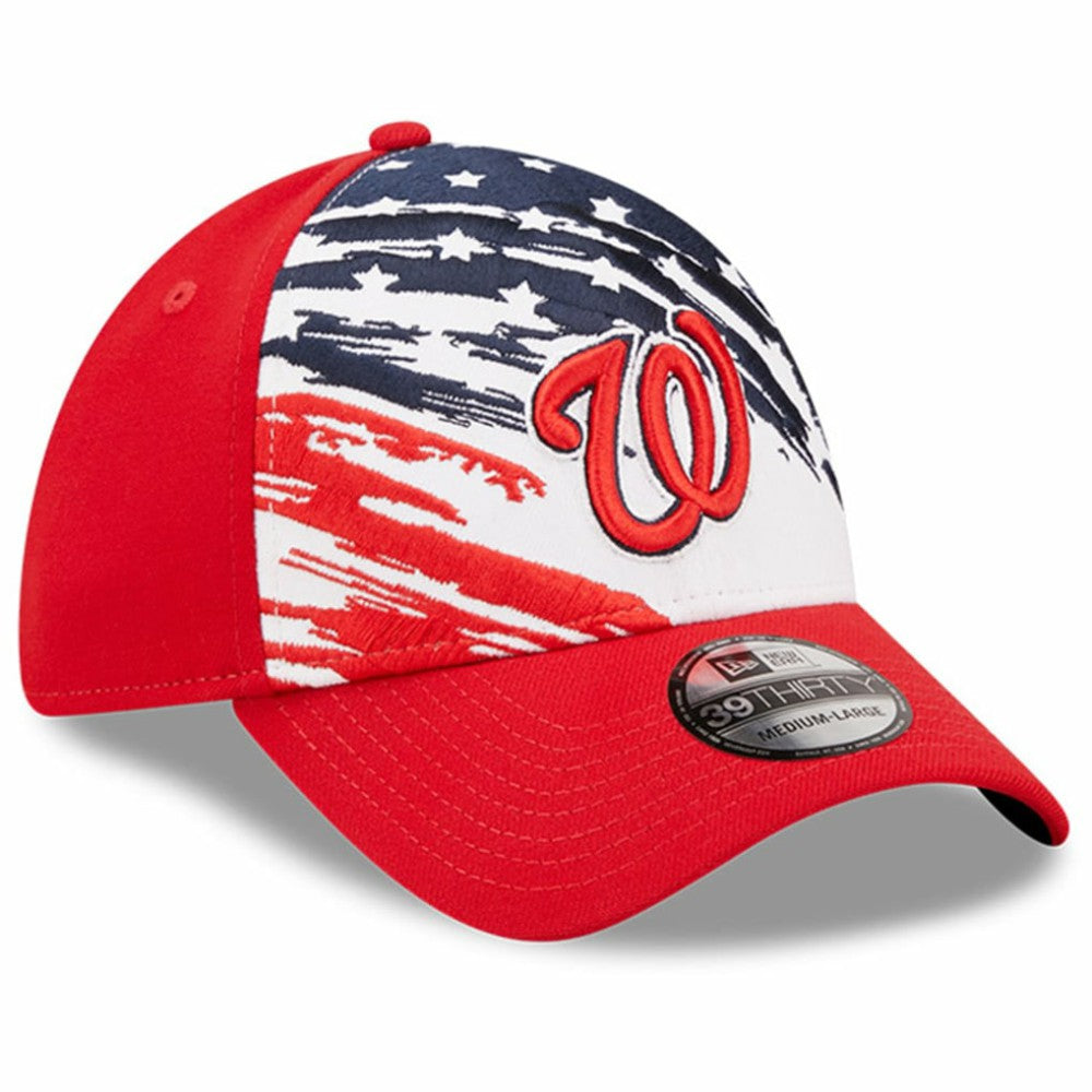 Washington Nationals 2022 4th of July 39THIRTY Flex Hat - Red | New Era