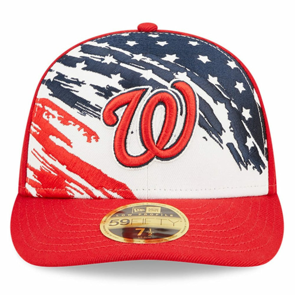 Washington Nationals 2022 4th of July Low Profile 59FIFTY Fitted Hat - Red | New Era