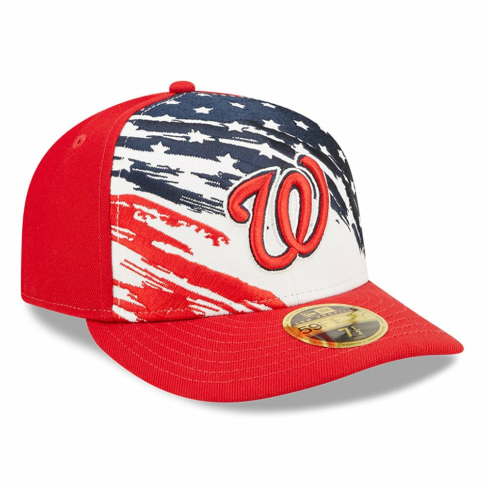 Washington Nationals 2022 4th of July Low Profile 59FIFTY Fitted Hat - Red | New Era