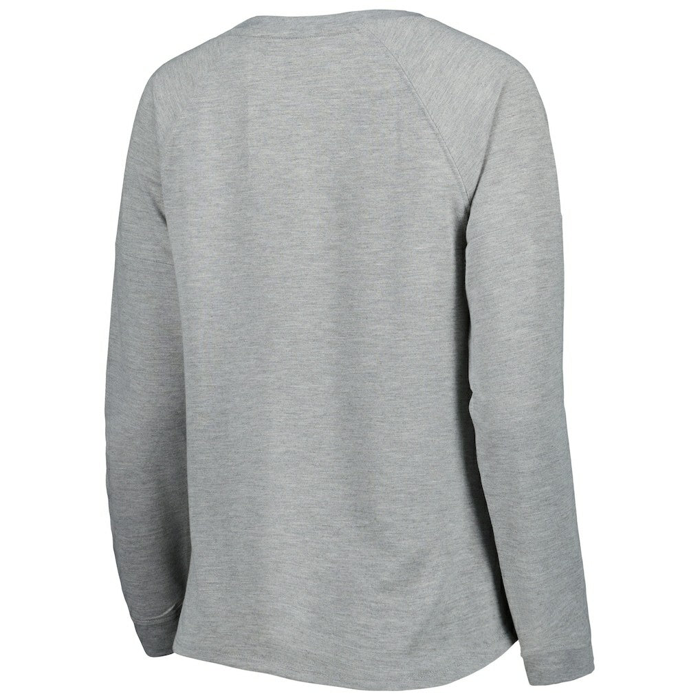 Cleveland Browns Juniors All Striped Up Raglan Long Sleeve T-Shirt - Heathered Gray outlet