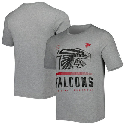 Atlanta Falcons New Era Combine Authentic Red Zone T-Shirt - Heathered Gray sale