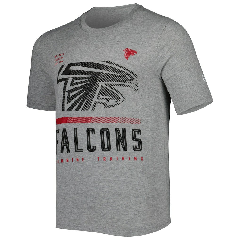 Atlanta Falcons New Era Combine Authentic Red Zone T-Shirt - Heathered Gray sale