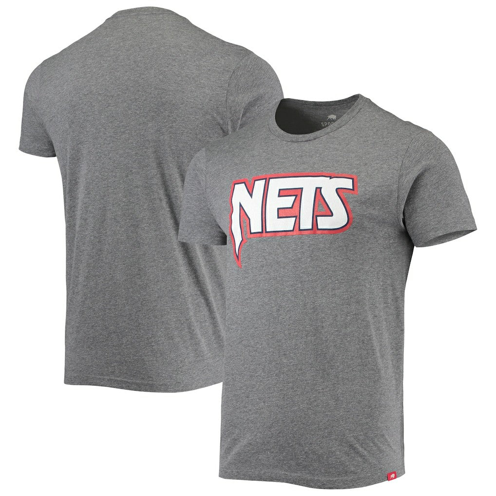 Brooklyn Nets Sportiqe Moments Mixtape Comfy Tri-Blend T-Shirt - Heathered Gray cheap
