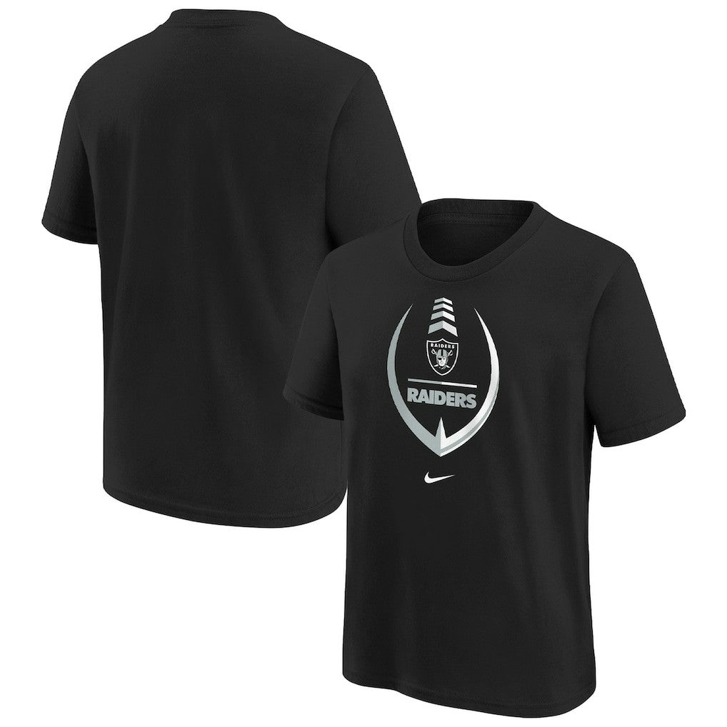 Las Vegas Raiders Girls Preschool Icon T-Shirt - Black | Nike cheap