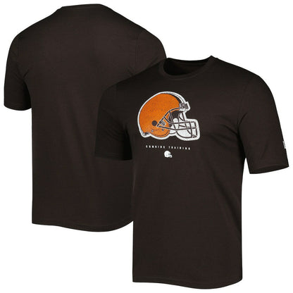 Cleveland Browns New Era Combine Authentic Ball Logo T-Shirt - Brown for sale
