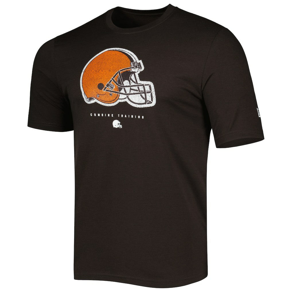 Cleveland Browns New Era Combine Authentic Ball Logo T-Shirt - Brown for sale