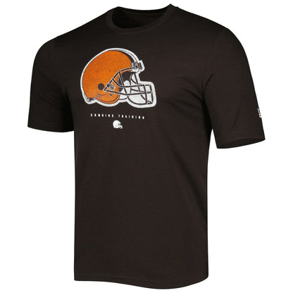 Cleveland Browns New Era Combine Authentic Ball Logo T-Shirt - Brown for sale