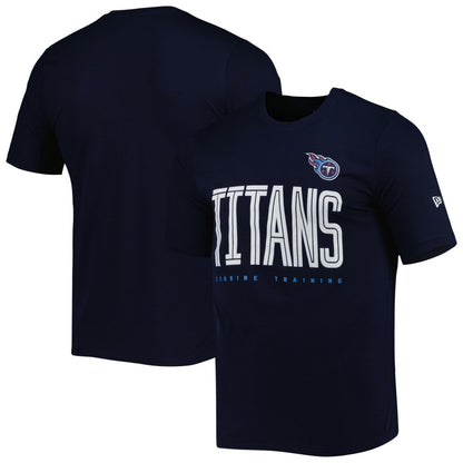 Tennessee Titans New Era Combine Authentic Training Huddle Up T-Shirt - Navy discount