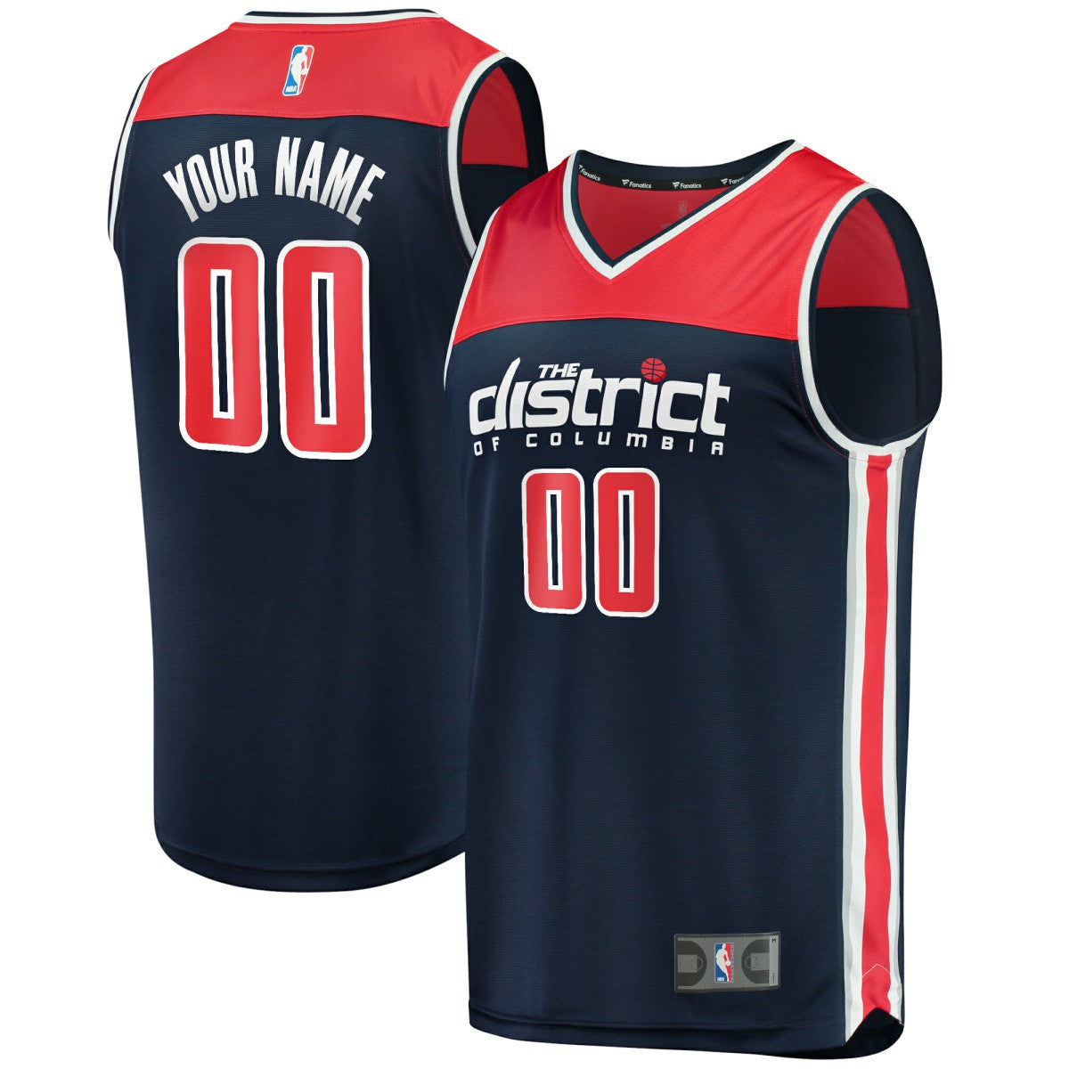 Washington Wizards Fast Break Replica Custom Jersey Navy - Statement Edition | Fanatics shop