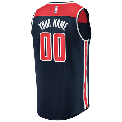 Washington Wizards Fast Break Replica Custom Jersey Navy - Statement Edition | Fanatics shop
