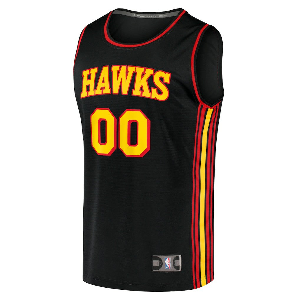 Atlanta Hawks Fast Break Replica Custom Jersey Black - Statement Edition | Fanatics on sale