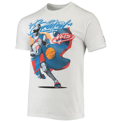 Brooklyn Nets NBA x McFlyy Identify Artist Series T-Shirt - White outlet