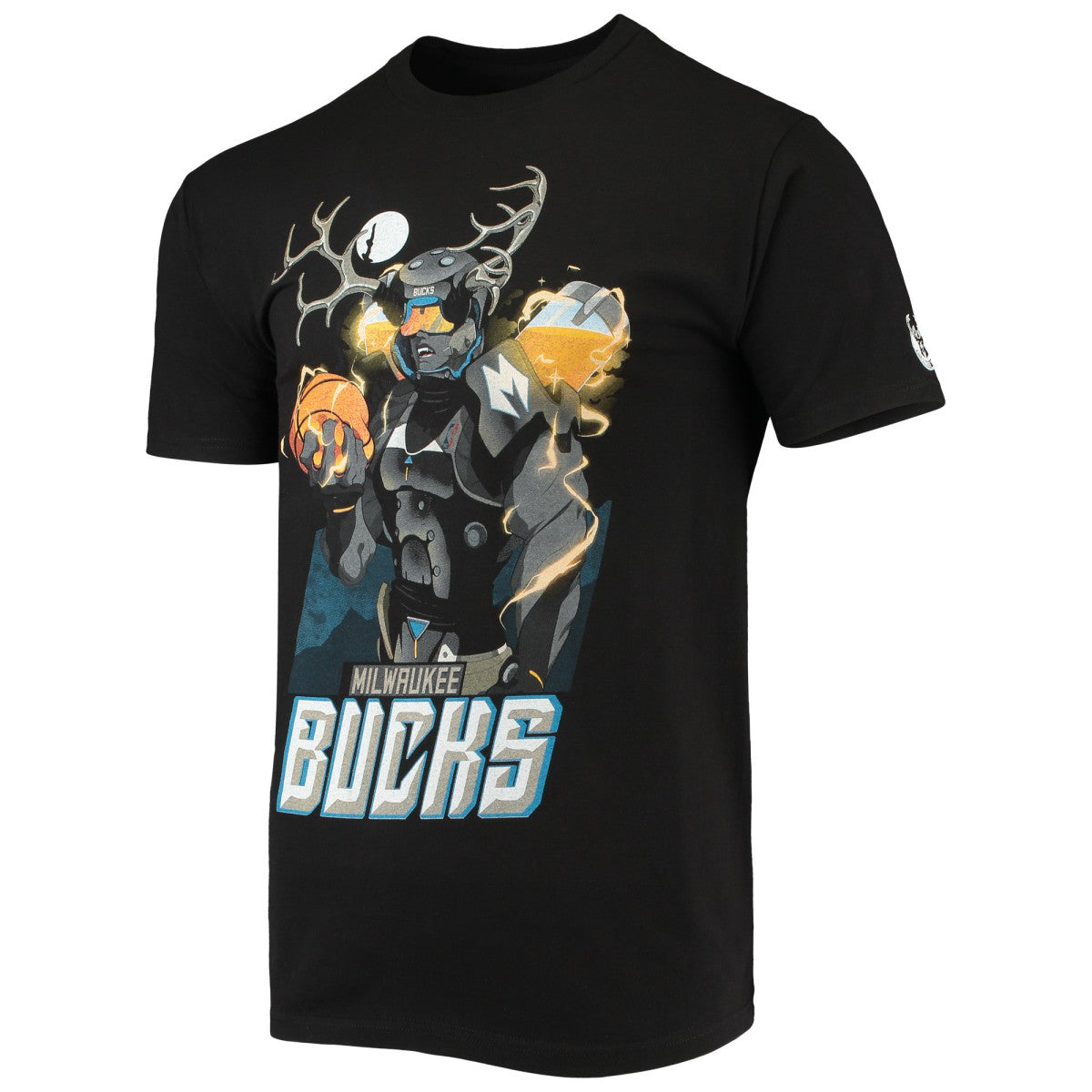 Milwaukee Bucks NBA x McFlyy Identify Artist Series T-Shirt - Black on sale