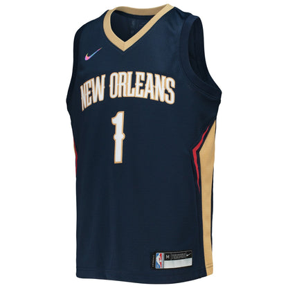 Zion Williamson New Orleans Pelicans Youth 2021/22 Diamond Swingman Jersey - Icon Edition - Navy | Nike cheap