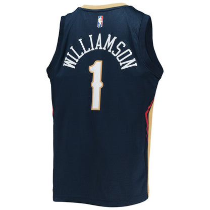 Zion Williamson New Orleans Pelicans Youth 2021/22 Diamond Swingman Jersey - Icon Edition - Navy | Nike cheap