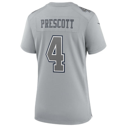 Dak Prescott Dallas Cowboys Women's Atmosphere Fashion Game Jersey - Gray | Nike for sale