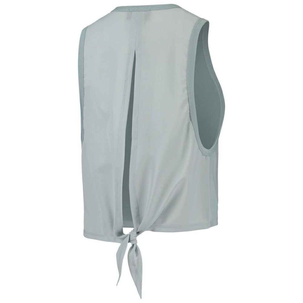Chicago Cubs The Wild Collective Women's Open Back Twist-Tie Tank Top - Light Blue