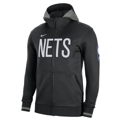 Brooklyn Nets Authentic Showtime Performance Full-Zip Hoodie - Black | Nike cheap
