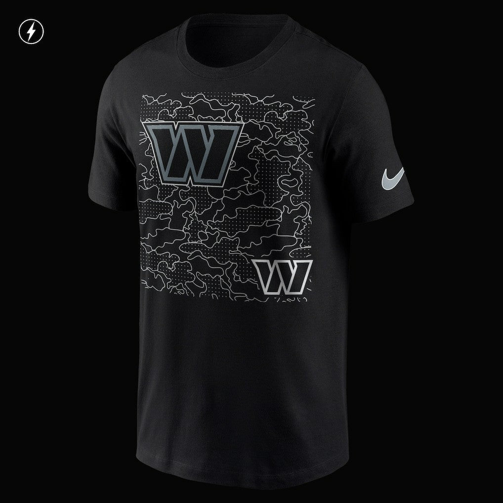 Washington Commanders RFLCTV T-Shirt - Black | Nike on sale