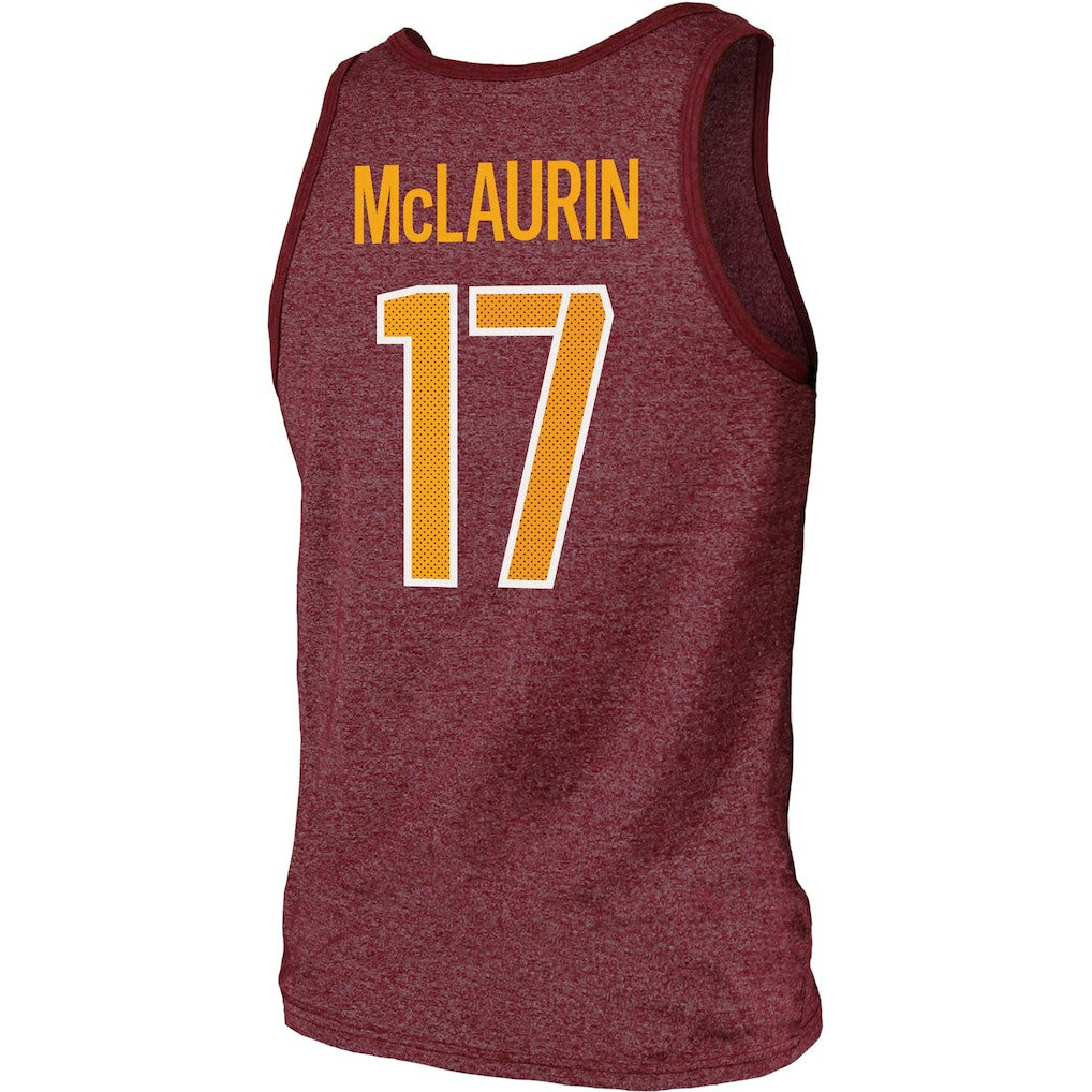 Terry McLaurin Washington Commanders Majestic Threads Player Name & Number Tank Top - Heathered Burgundy outlet