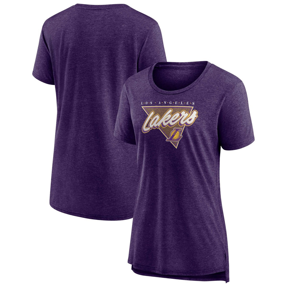 Los Angeles Lakers Women's True Classics Tri-Blend T-Shirt - Heathered Purple | Fanatics online