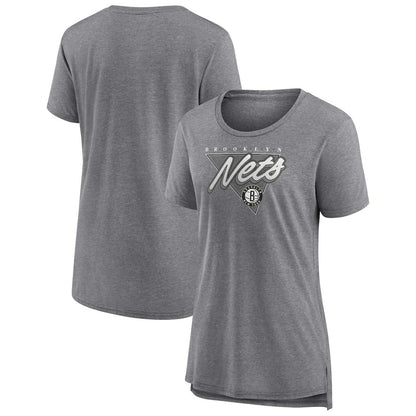 Brooklyn Nets Women's True Classics Tri-Blend T-Shirt - Heathered Gray | Fanatics for sale