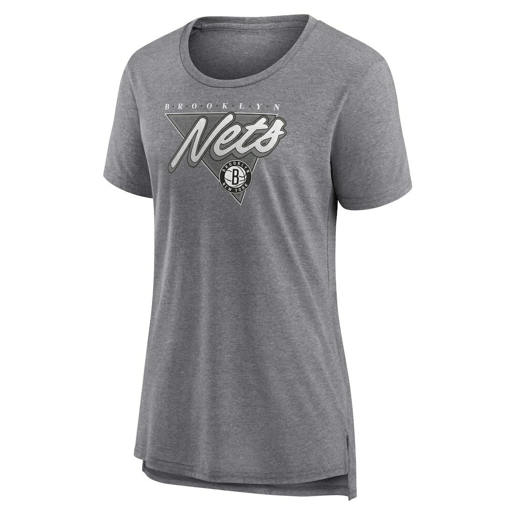 Brooklyn Nets Women's True Classics Tri-Blend T-Shirt - Heathered Gray | Fanatics for sale